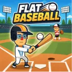 It's a quick-paced one-tap baseball arcade game called Flat Baseball. Each swing takes you to a different era with strange opponents and crazy challenges. Hit the ball, time it, and try to get the best score.