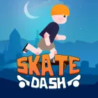 The web game Skate Dash is fun. As a young skateboarder, you go through different stages that get harder as you go. There are different types of land. You have to use tricks 