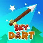Sky Dart is a fun arcade game where you can improve your shooting, controls while in the air, and strength to make your arrow fly the farthest through the world. There are problems around every corner